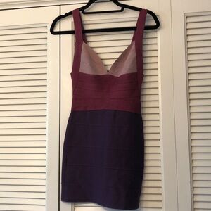 Herve leger Sz xs color block dress